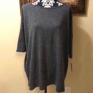 🐴Windhorse dolman sleeved oversized sweater, button detail at collar, pockets